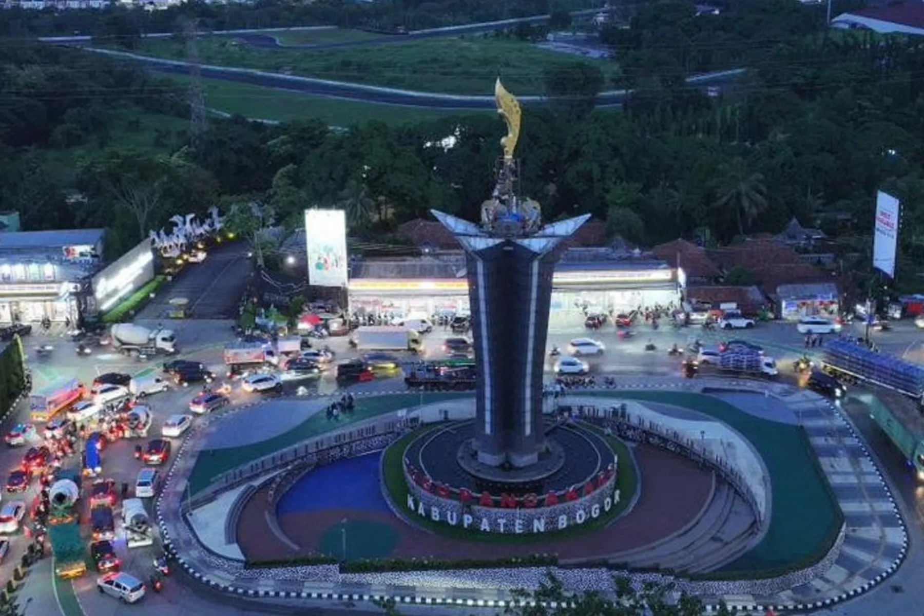 Kebijakan Penataan Kawasan, Ornamen Kujang Dipasang di Tugu Pancakarsa