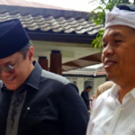 Foto Gubernur Jabar Dedi Mulyadi dan Kepala Kantor Wilayah Kementerian Agama Provinsi Jawa Barat, Dudu Rohman usai acara Musrenbang Jabar di Bandung. (dok: Kemenag Jabar)